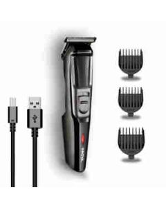 Nova Nht 1074 Usb Trimmer 30 Min Runtime 4 Length Settings (Black, Silver) Plastic 1 Pc Black & Silver