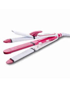 Nova Nhs 806 Crimper Hair Straightener Ceramic 1 Pc White & Pink