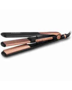 Nova Nhs 885/05 2 In 1 Hair Straightener Ceramic 1 Pc Black & Gold