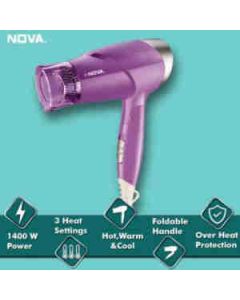 Nova Nhp 8205 Hair Dryer Plastic 1400 Watt, 1 Pc Purple