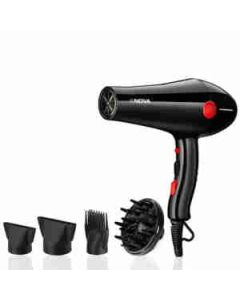 Nova Nhp 8220 Professional Hair Dryer For Women Plastic 1800 Watt, 1 Pc Black