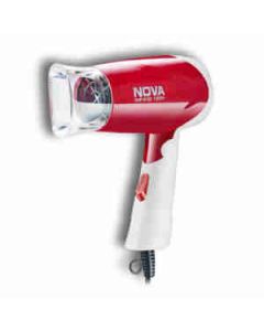 Nova ‎Nhp-8103 Hair Dryer Plastic 1300 Watt, 1 Pc White & Red