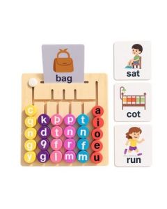 Mehta Toys Vowel Letter Learning Toy For Kids Wood 1 Pc Multicolour