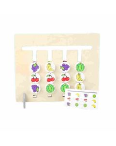 Mehta Toys 4 Colour Game (Fruit) For Kids Wood 1 Pc Multicolour