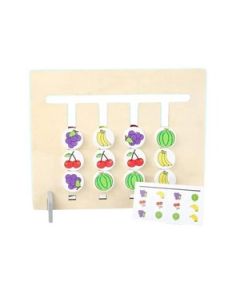 Mehta Toys 4 Colour Game (Fruit) For Kids Wood 1 Pc Multicolour