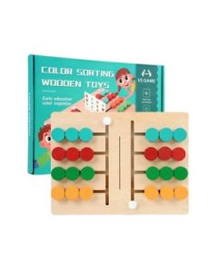 Mehta Toys 2 Player Colour Sorting Toy Wood 1 Pc Multicolour