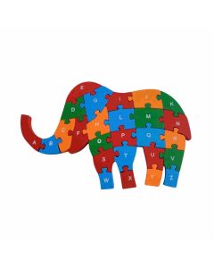 Mehta Toys Elephant Puzzle Wood 1 Pc Multicolour