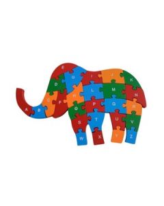 Mehta Toys Elephant Puzzle Wood 1 Pc Multicolour