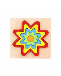 Mehta Toys Geometric Puzzle Wood 1 Pc Multicolour