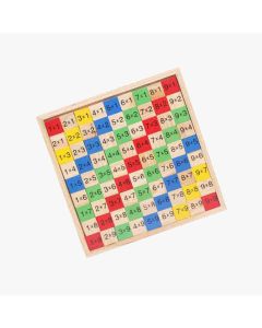 Mehta Toys Mathematical Tables Board Wood 1 Pc Multicolour