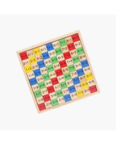 Mehta Toys Mathematical Tables Board Wood 1 Pc Multicolour