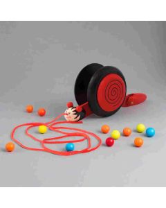 Mehta Toys Snail Car Small Wood 1 Pc Multicolour