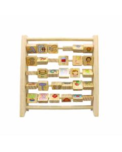 Mehta Toys Alphabet Flip Frame Wood 1 Pc Multicolour