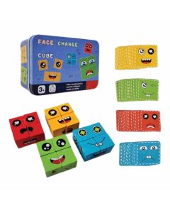 Mehta Toys Face Change Cube Wood 1 Pc Multicolour