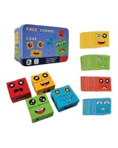 Mehta Toys Face Change Cube Wood 1 Pc Multicolour