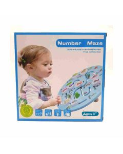 Mehta Toys Number Maze Wood 1 Pc Multicolour