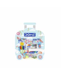 Doms Art On Wheels Combination Of 8 Stationery Items 1 Pack Multicolor