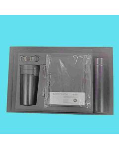 HAPEE 5 In 1 Corporate Gift Set Leather 5 Pcs Set Black