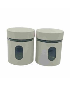 HAPEE Airtight Containers With Coating & Transparent Window Storage Jar Set 1 Pc White