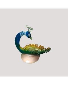 HAPEE Peacock T Light Holder Table Decor 1 Pc Green