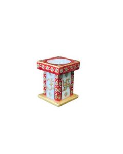 HAPEE Marble Tulsidan Deepak 1 Pc Red