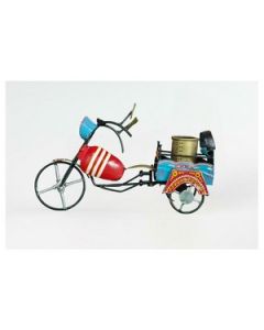 HAPEE Bike Rickshaw Pen Stand Wrought Iron 1 Pc Multicolour