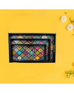 HAPEE Painting Tray Medium Wooden 3 Pcs Set