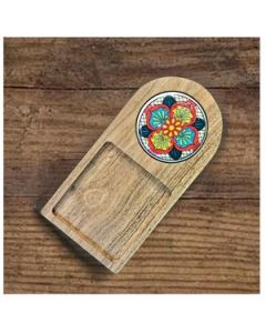 HAPEE Tea Platter 10 X 5 Inch Wood 1 Pc Brown