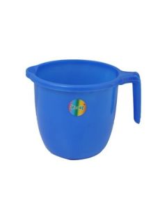 Jalore Round Bath Mug Plastic 1 L, 1 Pc Blue