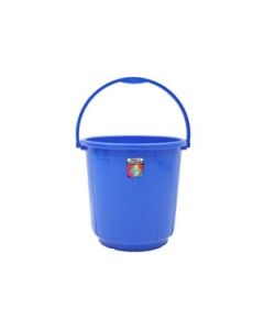 Jalore Round Bucket With Handle Plastic 20 L, 1 Pc Blue
