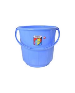 Jalore Round Opaque Bucket With Handle Plastic 16 L, 1 Pc Baby Blue