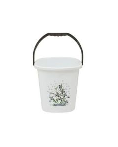 Jalore Square Bucket Plastic 25 L, 1 Pc White