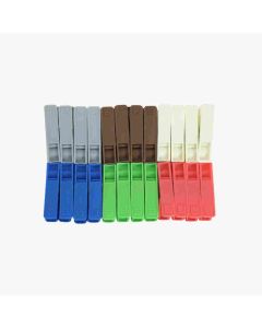 Jalore Cloth Clip With Box Plastic 24 Pcs Set Multicolour
