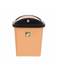 Jalore Rectangular Dustbin With Swing Plastic 12 L, 1 Pc Beige
