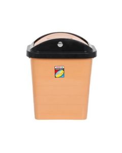 Jalore Rectangular Dustbin With Swing Plastic 12 L, 1 Pc Beige