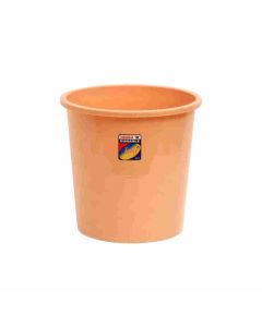Jalore Round Dustbin Plastic 8 L, 1 Pc Beige