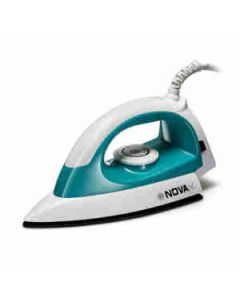 Nova Amaze Ni-20 Dry Iron Plastic 1100 Watt, 1 Pc Turquoise & White