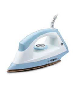 Nova Amaze Ni-35 Dry Iron Plastic 1200 Watt, 1 Pc White & Blue