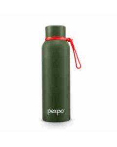 Pexpo Bravo Isi Certified Flask Water Bottle Stainless Steel 700 Ml, 1 Pc Military Green