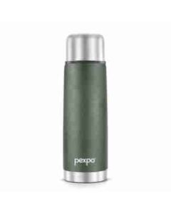 Pexpo Flamingo Isi Certified Hot & Cold Water Bottle Stainless Steel 350 Ml, 1 Pc Military Green