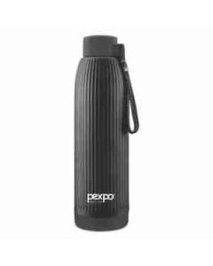 Pexpo Easy Grip Single Wall Water Bottle Stainless Steel 700 Ml, 1 Pc Black