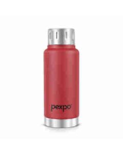 Pexpo Cameo Double Wall Hot & Cold Upto 6 Hrs Flask Stainless Steel 300 Ml, 1 Pc Crimson Red