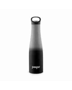 Pexpo Morocco Isi Certified Hot & Cold Insulated Water Bottle Stainless Steel 700 Ml, 1 Pc Black And Grey