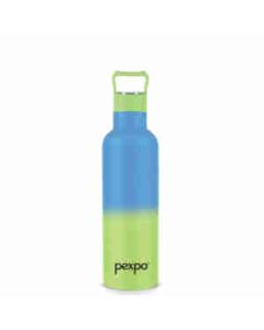 Pexpo Oscar Isi Certified Hot And Cold Water Bottle Stainless Steel 750 Ml, 1 Pc Blue & Yellow