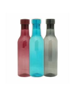 Java Curly Water Bottle Plastic 1 L, 3 Pcs Set Assorted