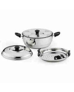 Coconut Triply Idli Cooker Stainless Steel 1 Pc