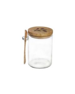 HAPEE Jar With Wooden Lid & Spoon 1 Pc