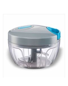 Java Mini Chopper 3 Blades Plastic 450 Ml, 1 Pc Blue And Grey