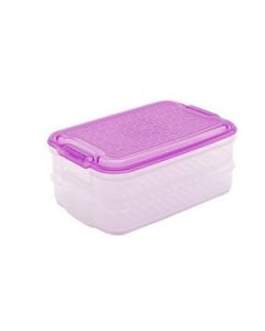 Jalore 3 Layer Stackable Organiser Small Plastic 1 Pc Transparent