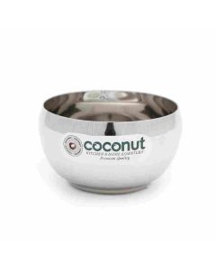 Coconut C3 Deluxe Apple Bowl Size 5 Stainless Steel 1 Pc Silver